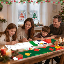Load image into Gallery viewer, Paint by Numbers Front Door Hanging Banners - Smiling Snowman