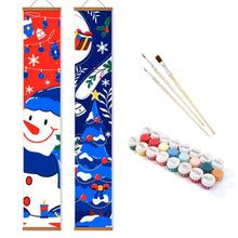 Load image into Gallery viewer, Paint by Numbers Front Door Hanging Banners - Jolly Frosty