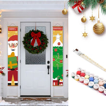 Load image into Gallery viewer, Paint by Numbers Front Door Hanging Banners - Christmas Tree Magic Figured'Art