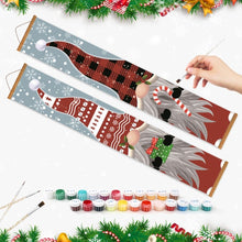 Load image into Gallery viewer, Paint by Numbers Front Door Hanging Banners - Cozy Gnomes