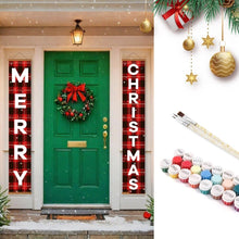 Load image into Gallery viewer, Paint by Numbers Front Door Hanging Banners - Warm Wishes Figured'Art