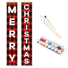 Load image into Gallery viewer, Paint by Numbers Front Door Hanging Banners - Warm Wishes