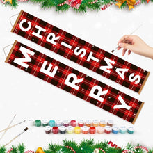 Load image into Gallery viewer, Paint by Numbers Front Door Hanging Banners - Warm Wishes
