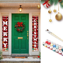 Load image into Gallery viewer, Paint by Numbers Front Door Hanging Banners - Cozy Home Figured'Art