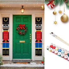 Load image into Gallery viewer, Paint by Numbers Front Door Hanging Banners - Nutcracker Charm Figured'Art