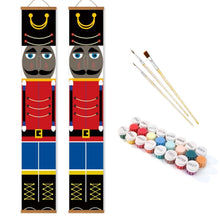 Load image into Gallery viewer, Paint by Numbers Front Door Hanging Banners - Nutcracker Charm