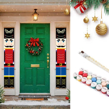 Load image into Gallery viewer, Paint by Numbers Front Door Hanging Banners - Classic Nutcracker Figured'Art
