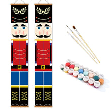 Load image into Gallery viewer, Paint by Numbers Front Door Hanging Banners - Classic Nutcracker