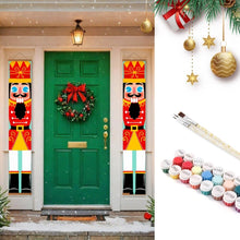 Load image into Gallery viewer, Paint by Numbers Front Door Hanging Banners - Nutcracker Dreams Figured'Art