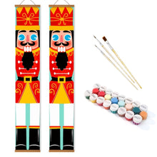 Load image into Gallery viewer, Paint by Numbers Front Door Hanging Banners - Nutcracker Dreams