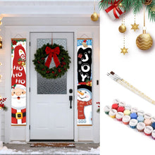Load image into Gallery viewer, Paint by Numbers Front Door Hanging Banners - HO HO HO Figured'Art