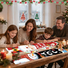 Load image into Gallery viewer, Paint by Numbers Front Door Hanging Banners - HO HO HO