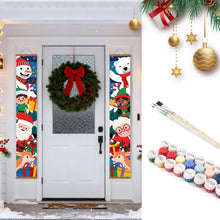 Load image into Gallery viewer, Paint by Numbers Front Door Hanging Banners - Frosty Smile Figured'Art