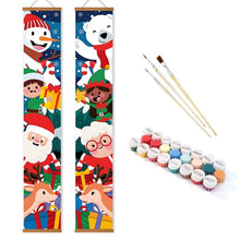 Load image into Gallery viewer, Paint by Numbers Front Door Hanging Banners - Frosty Smile