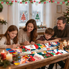 Load image into Gallery viewer, Paint by Numbers Front Door Hanging Banners - Frosty Smile