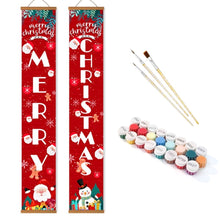 Load image into Gallery viewer, Paint by Numbers Front Door Hanging Banners - Silent Night