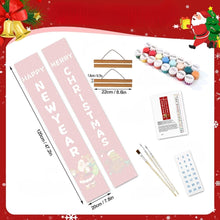 Load image into Gallery viewer, Paint by Numbers Front Door Hanging Banners - Happy New Year