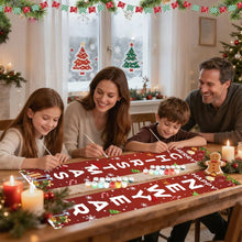 Load image into Gallery viewer, Paint by Numbers Front Door Hanging Banners - Evergreen Joy