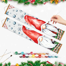 Load image into Gallery viewer, Paint by Numbers Front Door Hanging Banners - Snowy Gnomes