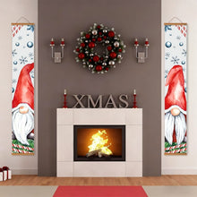 Load image into Gallery viewer, Paint by Numbers Front Door Hanging Banners - Snowy Gnomes
