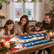 Load image into Gallery viewer, Paint by Numbers Front Door Hanging Banners - Santa Cheer