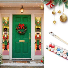 Load image into Gallery viewer, Paint by Numbers Front Door Hanging Banners - Twinkling Lights Figured'Art