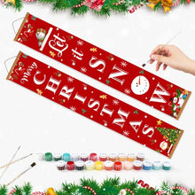 Load image into Gallery viewer, Paint by Numbers Front Door Hanging Banners - Let It Snow