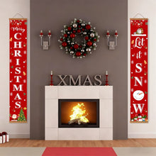 Load image into Gallery viewer, Paint by Numbers Front Door Hanging Banners - Let It Snow