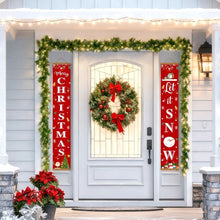 Load image into Gallery viewer, Paint by Numbers Front Door Hanging Banners - Let It Snow