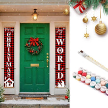 Load image into Gallery viewer, Paint by Numbers Front Door Hanging Banners - Christmas World Figured'Art
