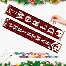 Load image into Gallery viewer, Paint by Numbers Front Door Hanging Banners - Christmas World