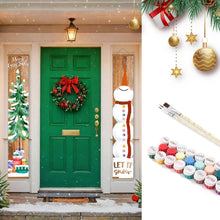 Load image into Gallery viewer, Paint by Numbers Front Door Hanging Banners - Vintage Christmas Figured'Art