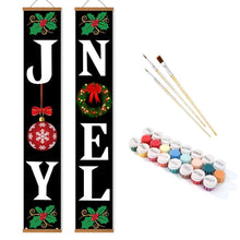 Load image into Gallery viewer, Paint by Numbers Front Door Hanging Banners - Joy Noel