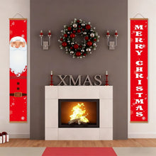 Load image into Gallery viewer, Paint by Numbers Front Door Hanging Banners - Merry Santa