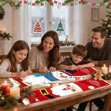 Load image into Gallery viewer, Paint by Numbers Front Door Hanging Banners - Cozy Snowman