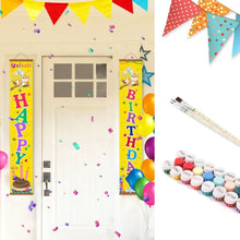 Load image into Gallery viewer, Paint by Numbers Front Door Hanging Banners - Happy Flags Figured'Art
