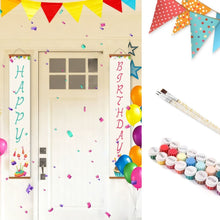 Load image into Gallery viewer, Paint by Numbers Front Door Hanging Banners - Fun Streamers Figured'Art