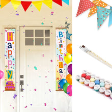 Load image into Gallery viewer, Paint by Numbers Front Door Hanging Banners - Festive Flags Figured'Art