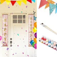 Load image into Gallery viewer, Paint by Numbers Front Door Hanging Banners - Confetti Festoon Figured'Art
