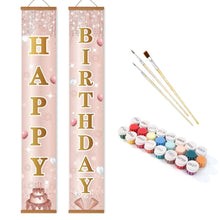Load image into Gallery viewer, Paint by Numbers Front Door Hanging Banners - Confetti Festoon