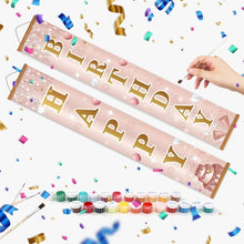 Load image into Gallery viewer, Paint by Numbers Front Door Hanging Banners - Confetti Festoon