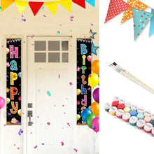 Load image into Gallery viewer, Paint by Numbers Front Door Hanging Banners - Joyful Festoon Figured'Art