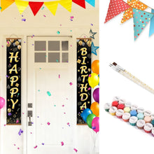 Load image into Gallery viewer, Paint by Numbers Front Door Hanging Banners - Party Flags Figured'Art