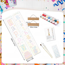 Load image into Gallery viewer, Paint by Numbers Front Door Hanging Banners - Birthday Bunting