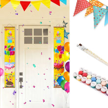 Load image into Gallery viewer, Paint by Numbers Front Door Hanging Banners - Balloon Festoon Figured'Art