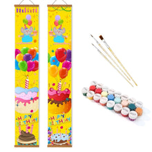 Load image into Gallery viewer, Paint by Numbers Front Door Hanging Banners - Balloon Festoon