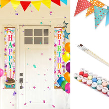 Load image into Gallery viewer, Paint by Numbers Front Door Hanging Banners - Party Decorations Figured'Art