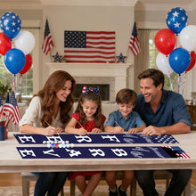 Load image into Gallery viewer, Paint by Numbers Front Door Hanging Banners - Red White Blue