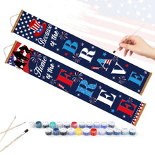 Load image into Gallery viewer, Paint by Numbers Front Door Hanging Banners - American Bunting