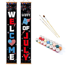 Load image into Gallery viewer, Paint by Numbers Front Door Hanging Banners - Independence Streamers